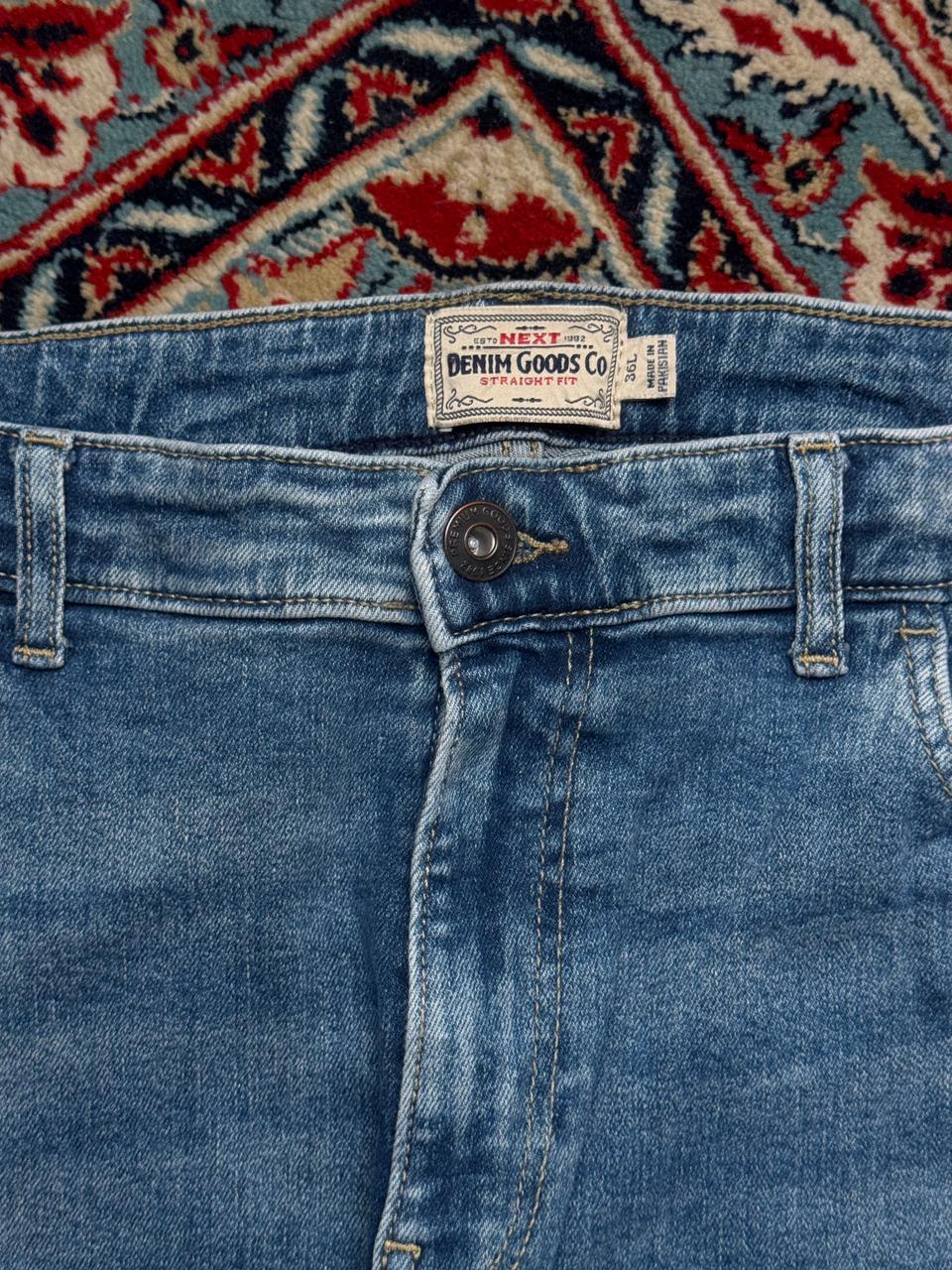NEXT Denim Goods Co Blue Straight Fit Pants - 36