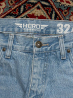 HERO BY JOHN MEDDOX LIGHT WASH STRAIGHT FIT JEANS - 30