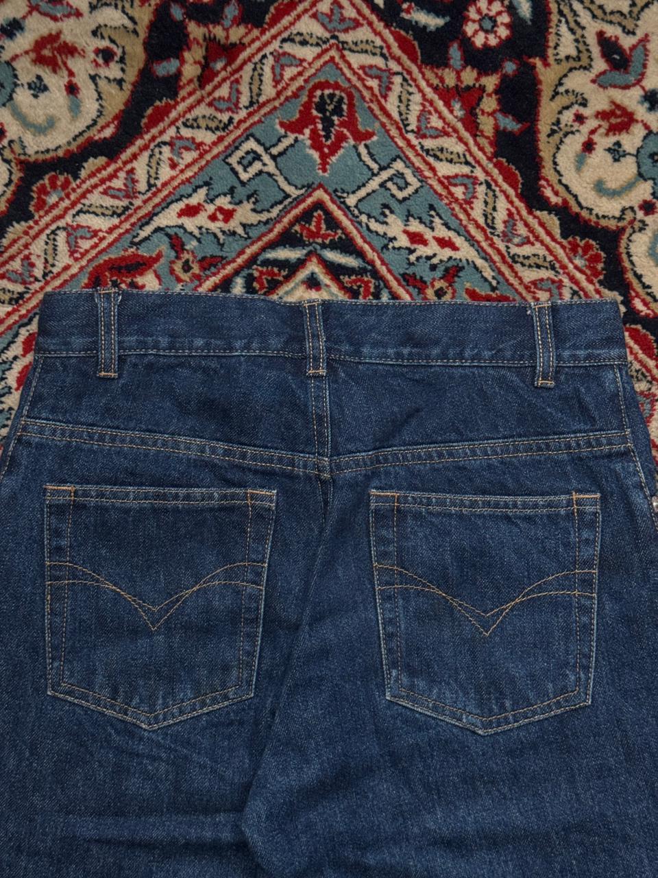 YADOU DARK WASH WIDE FIT FLARED JEANS - 26