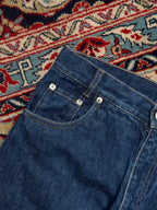 YADOU DARK WASH WIDE FIT FLARED JEANS - 26