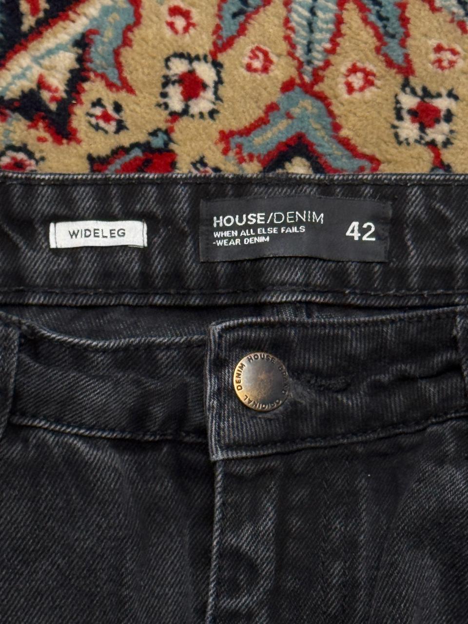 HOUSE OF DENIM BLACK STRAIGHT BOOTCUT JEANS - 32