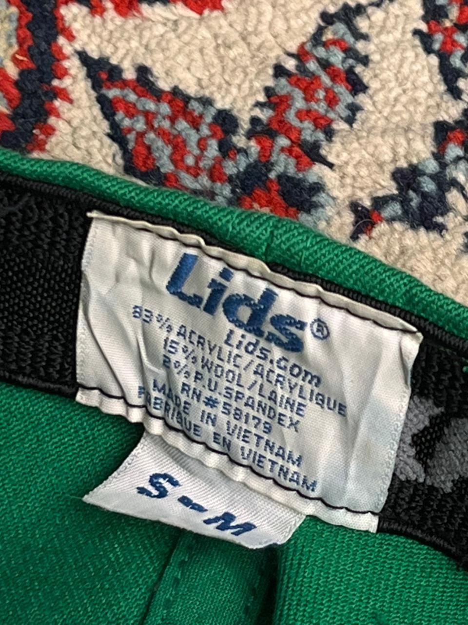 LIDS LADDA GREEN ORANGE EMBROIDERED FLEX FIT CAP