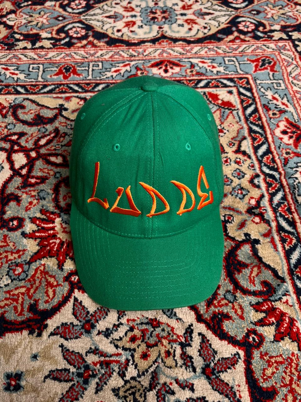 LIDS LADDA GREEN ORANGE EMBROIDERED FLEX FIT CAP