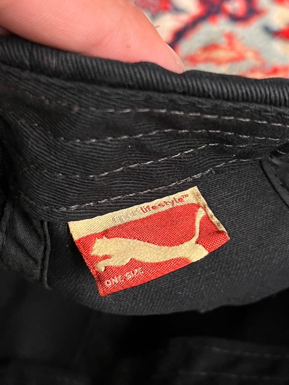 Puma SportLifestyle Black Baseball with Gold Embroidered Logo Cap