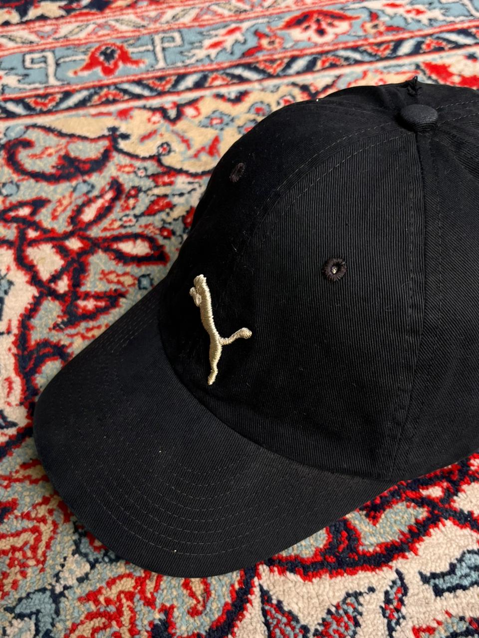 Puma SportLifestyle Black Baseball with Gold Embroidered Logo Cap