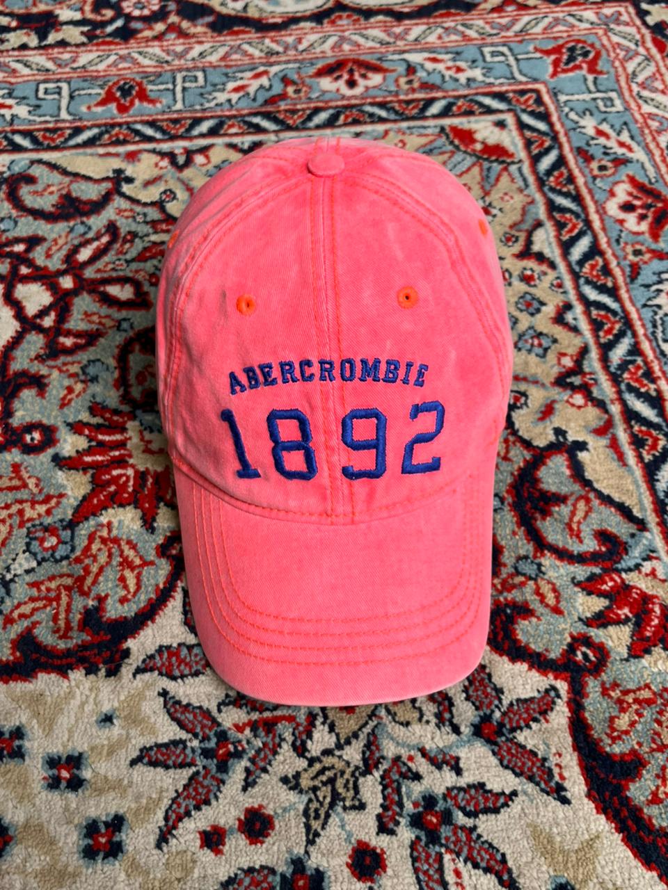 Abercrombie & Fitch Pink 1892 Embroidered Logo Baseball Cap