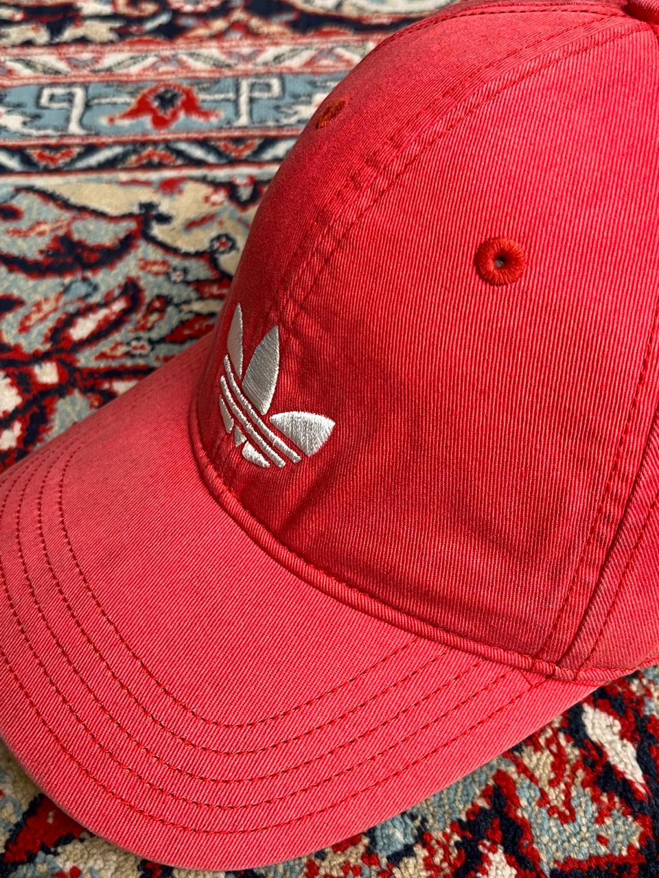 Adidas Originals Trefoil Logo Red Baseball Cap