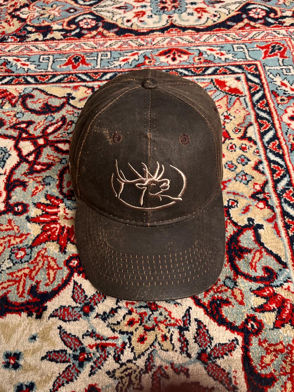 Rocky Mountain Elk Foundation RMEF Waxed Cotton Brown Hunting Baseball Cap