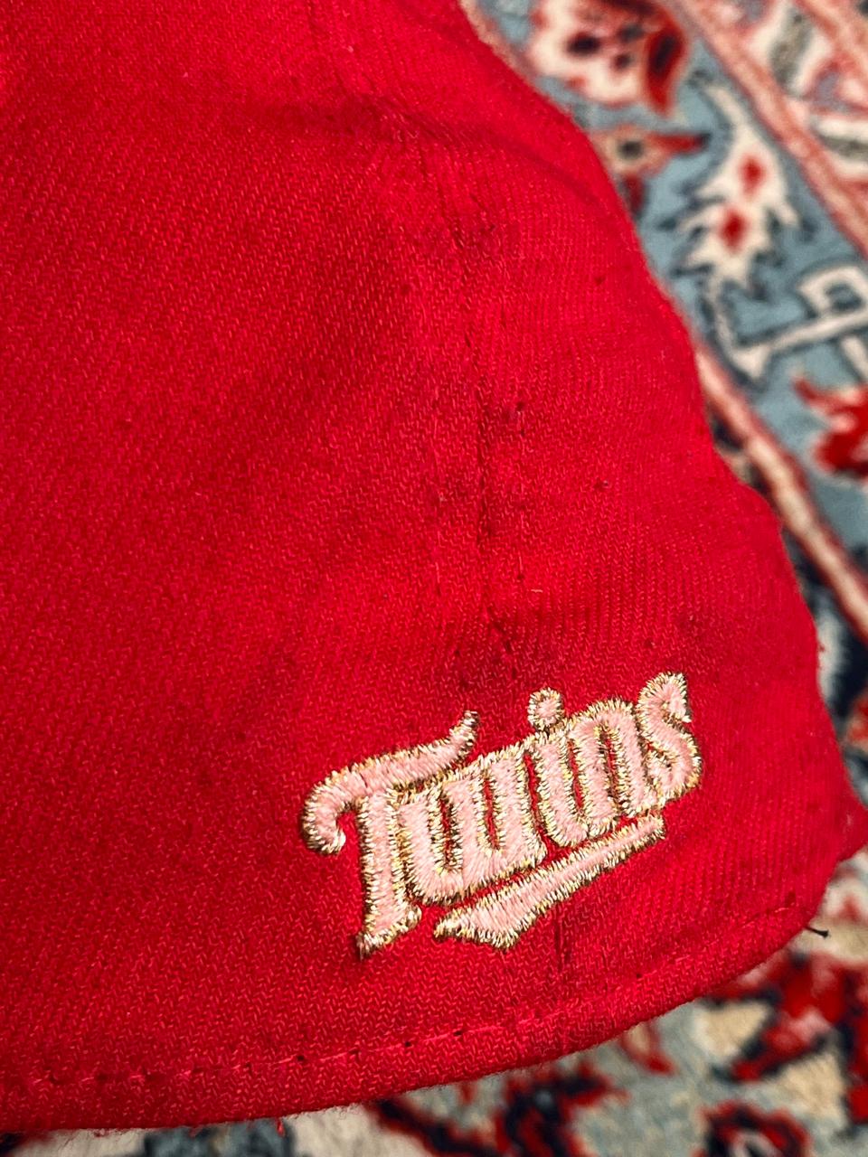 New Era MLB Minnesota Twins Red & Navy Blue Baseball Cap