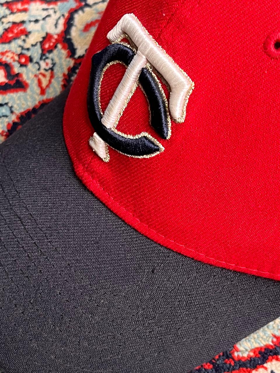 New Era MLB Minnesota Twins Red & Navy Blue Baseball Cap