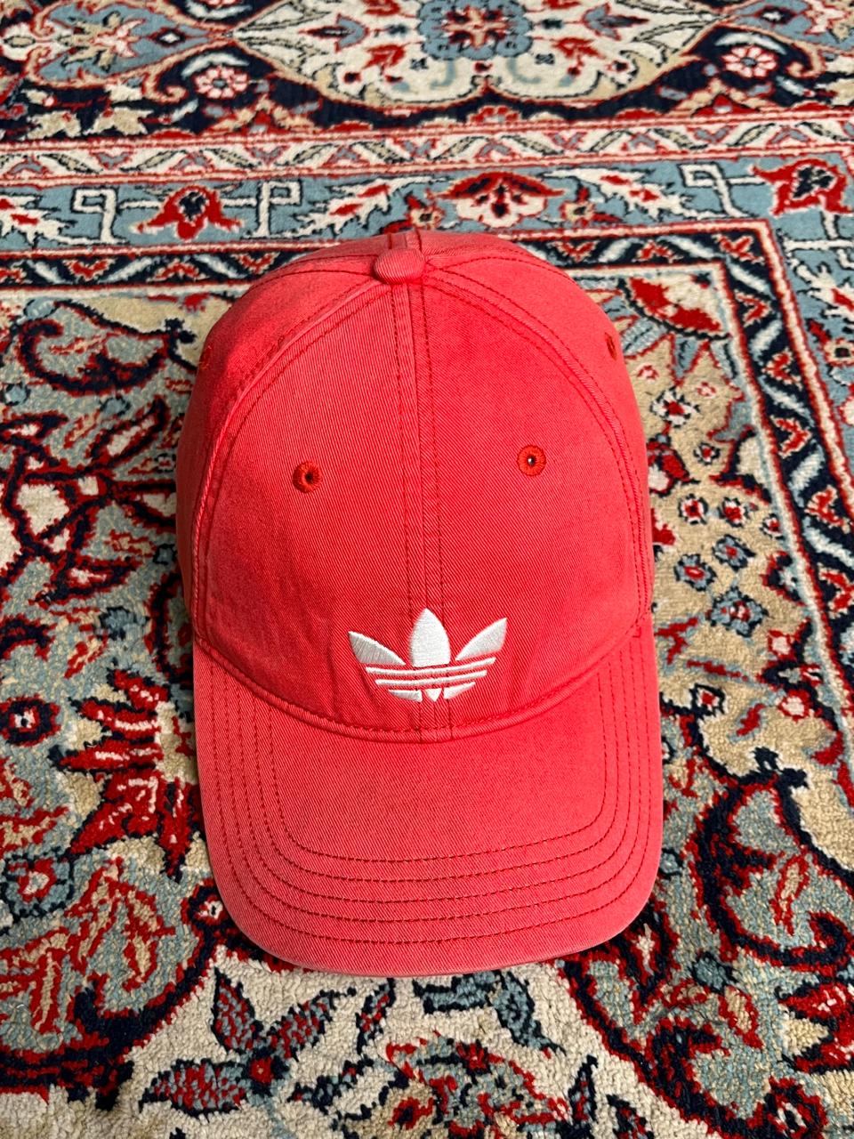 Adidas Originals Trefoil Logo Red Baseball Cap