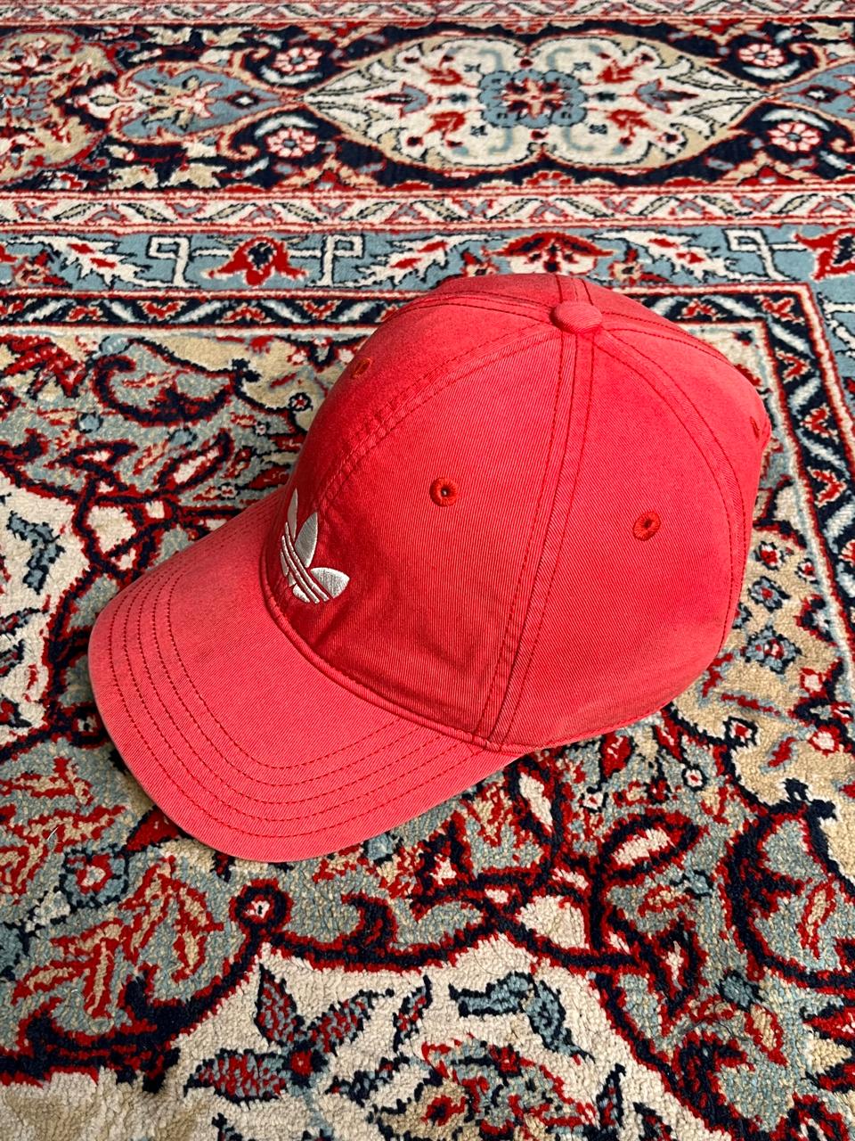 Adidas Originals Trefoil Logo Red Baseball Cap