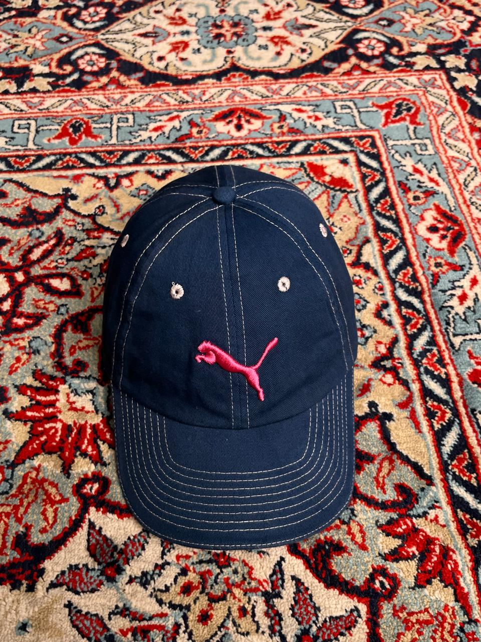 Puma Blue Baseball  with Pink Embroidered Logo Cap