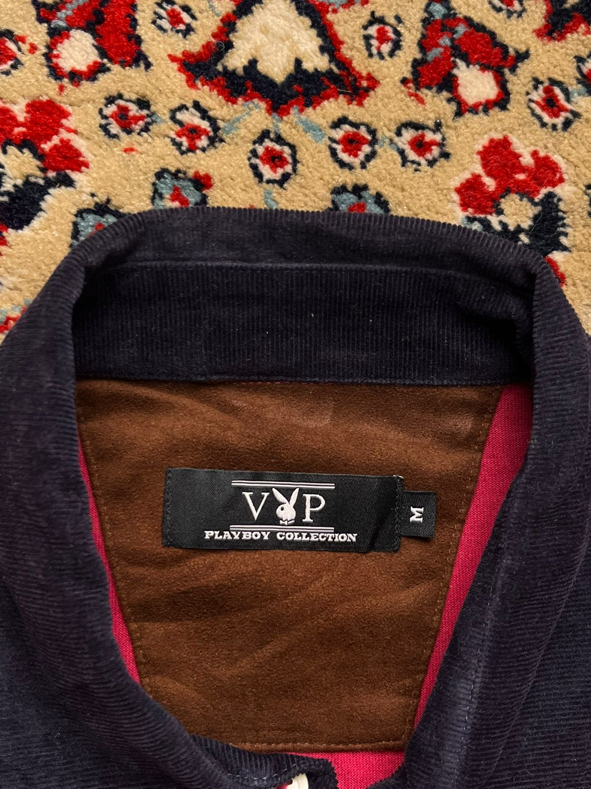 VJP Playboy Collection  Corduroy Collar Pocket POLO TEE - M