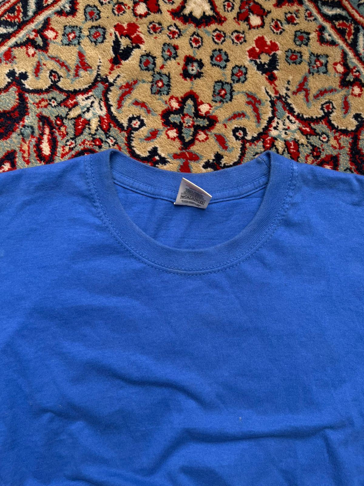 FDNY Fire Department New York Graphic Blue Fruit of the Loom TEE - L