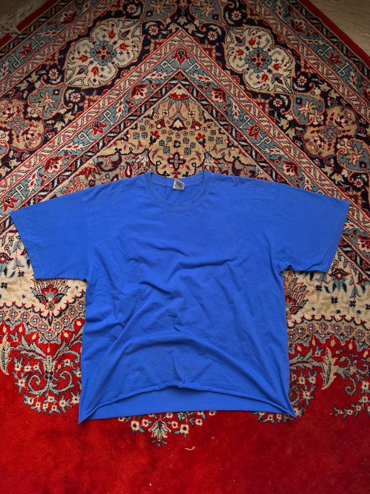 FDNY Fire Department New York Graphic Blue Fruit of the Loom TEE - L