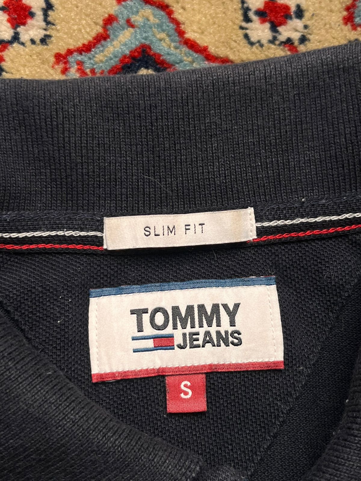 Tommy Jeans Slim Fit Classic Logo Polo Tee - S