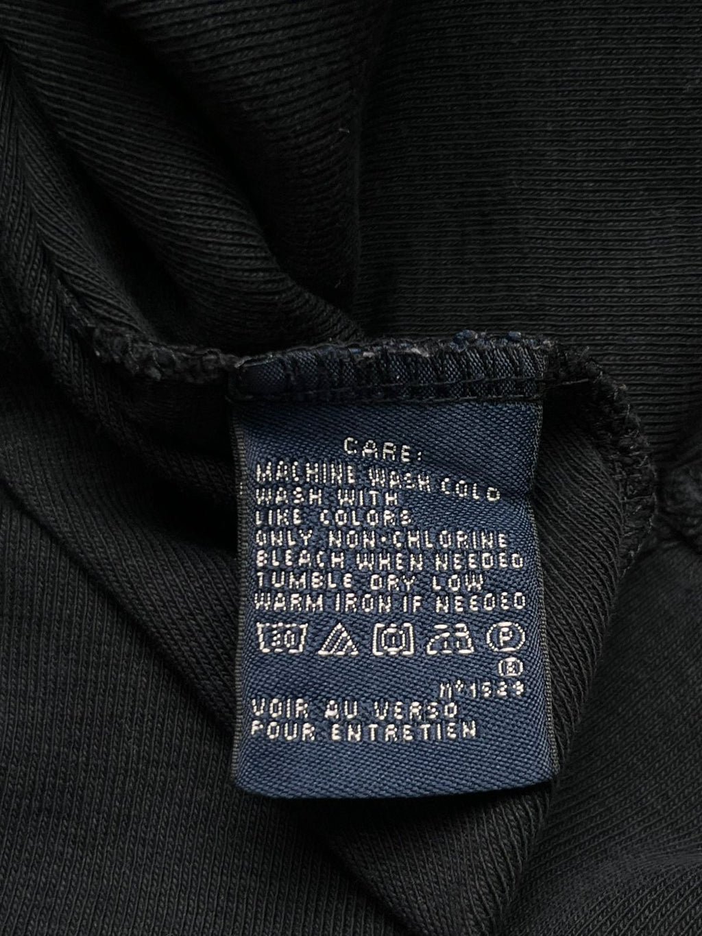 Ralph Lauren Sport Black V-Neck Purple Embroidered Logo Women Tee - XL