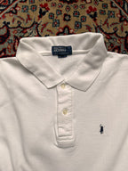 POLO BY WINNERS WHITE COTTON EMBROIDERED LOGO POLO TEE - L