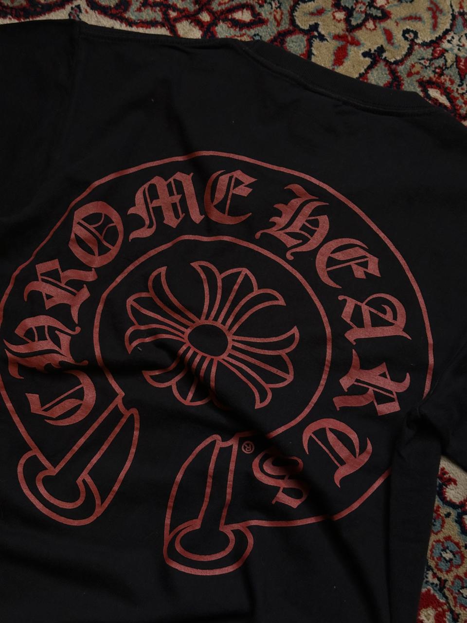 CHROME HEARTS HORSESHOE LOGO POCKET TEE - M