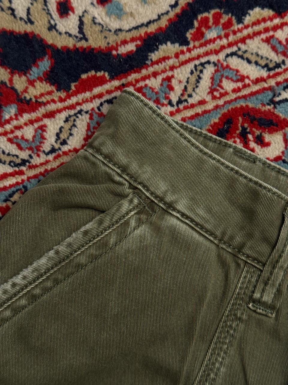 GUESS Baggy Olive Green Cargo Trousers - 30