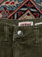 GUESS Baggy Olive Green Cargo Trousers - 30
