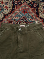 GUESS Baggy Olive Green Cargo Trousers - 30