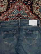 Sweet Camel Distressed Wide FIT FlareD Blue Jeans - 28
