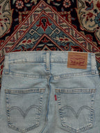 LEVI'S  LIGHT WASH HIGH WAISTED CROP FLARED JEANS - 24