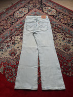 LEVI'S  LIGHT WASH HIGH WAISTED CROP FLARED JEANS - 24
