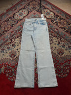 LEVI'S  LIGHT WASH HIGH WAISTED CROP FLARED JEANS - 24