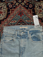 LEVI'S  LIGHT WASH HIGH WAISTED CROP FLARED JEANS - 24