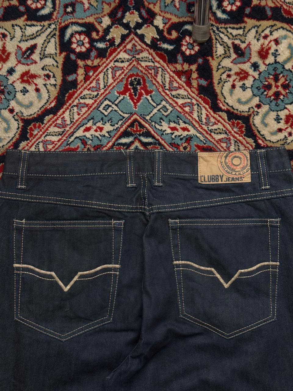 Clubby Jeans Traditional High Quality Dark Wash Contrast Stitch JEANS - 32