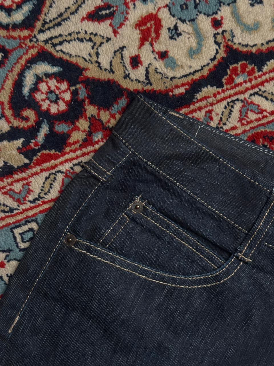 Clubby Jeans Traditional High Quality Dark Wash Contrast Stitch JEANS - 32