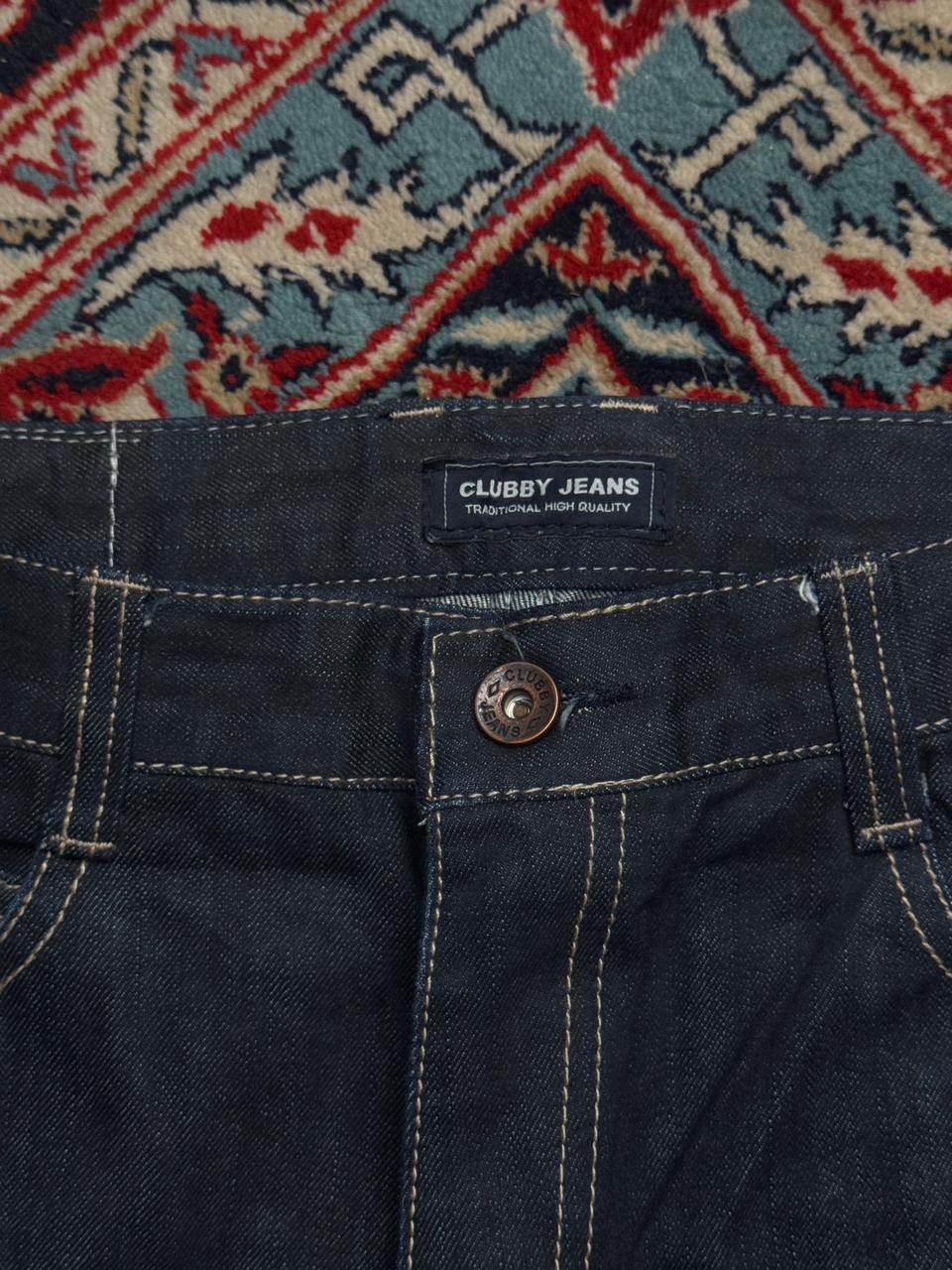 Clubby Jeans Traditional High Quality Dark Wash Contrast Stitch JEANS - 32