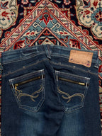 Venus Jean Dark Wash Bootcut Embroidered Jeans - 30