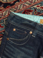 Venus Jean Dark Wash Bootcut Embroidered Jeans - 30