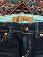 Venus Jean Dark Wash Bootcut Embroidered Jeans - 30