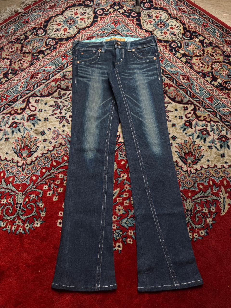 Venus Jean Dark Wash Bootcut Embroidered Jeans - 30