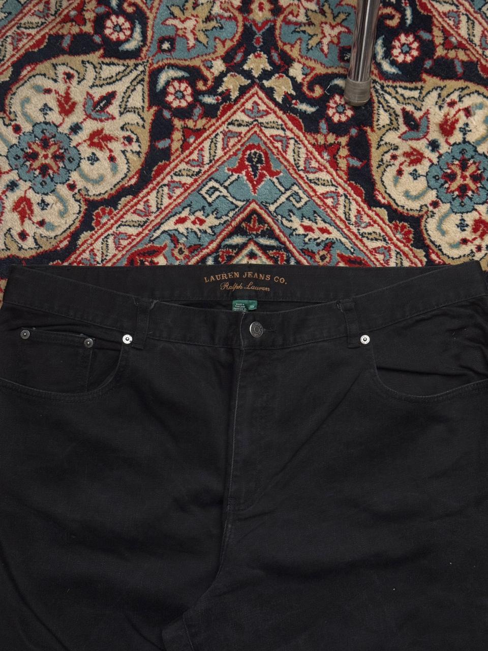 Lauren Jeans Co Ralph Lauren Black Straight FIT JEANS - 38