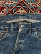 Levi's 501 Straight Fit Medium Washed Blue Jeans - 34