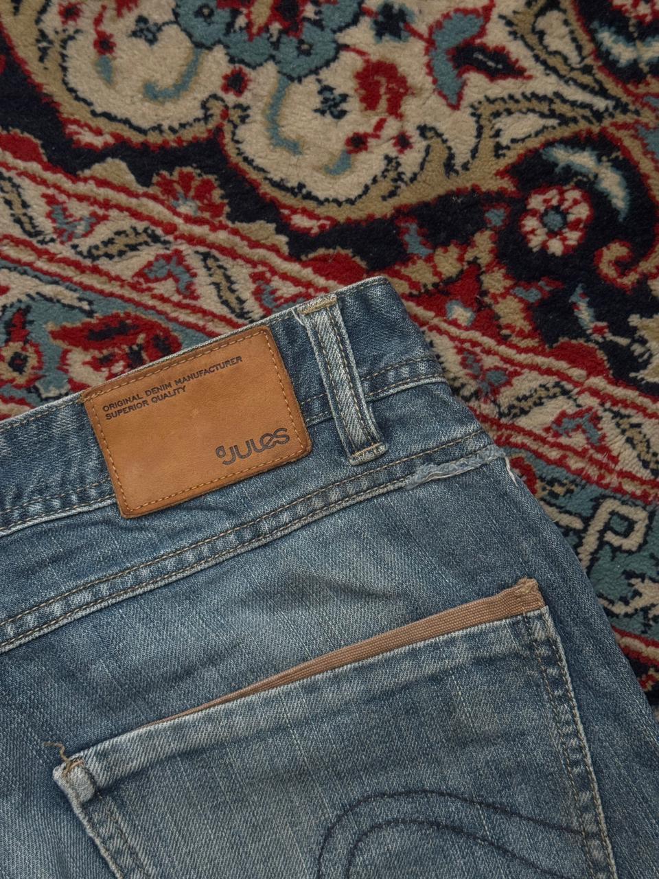 JULES Straight Fit Blue Faded WashED Jeans - 34