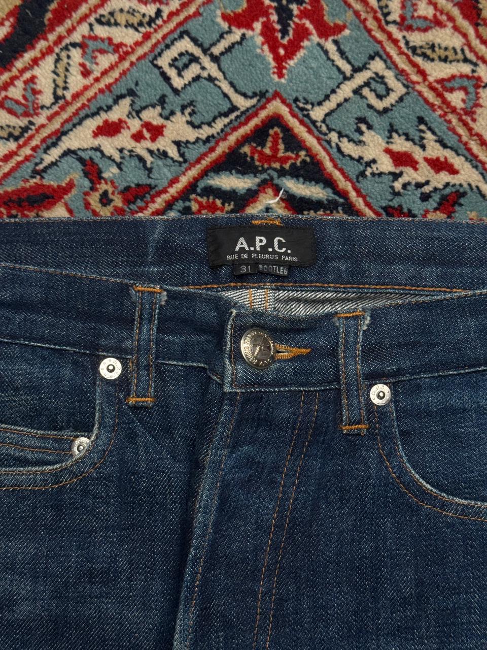 A.P.C. Rue De Fleurus Paris Bootleg Selvedge Indigo Blue Jeans - 30