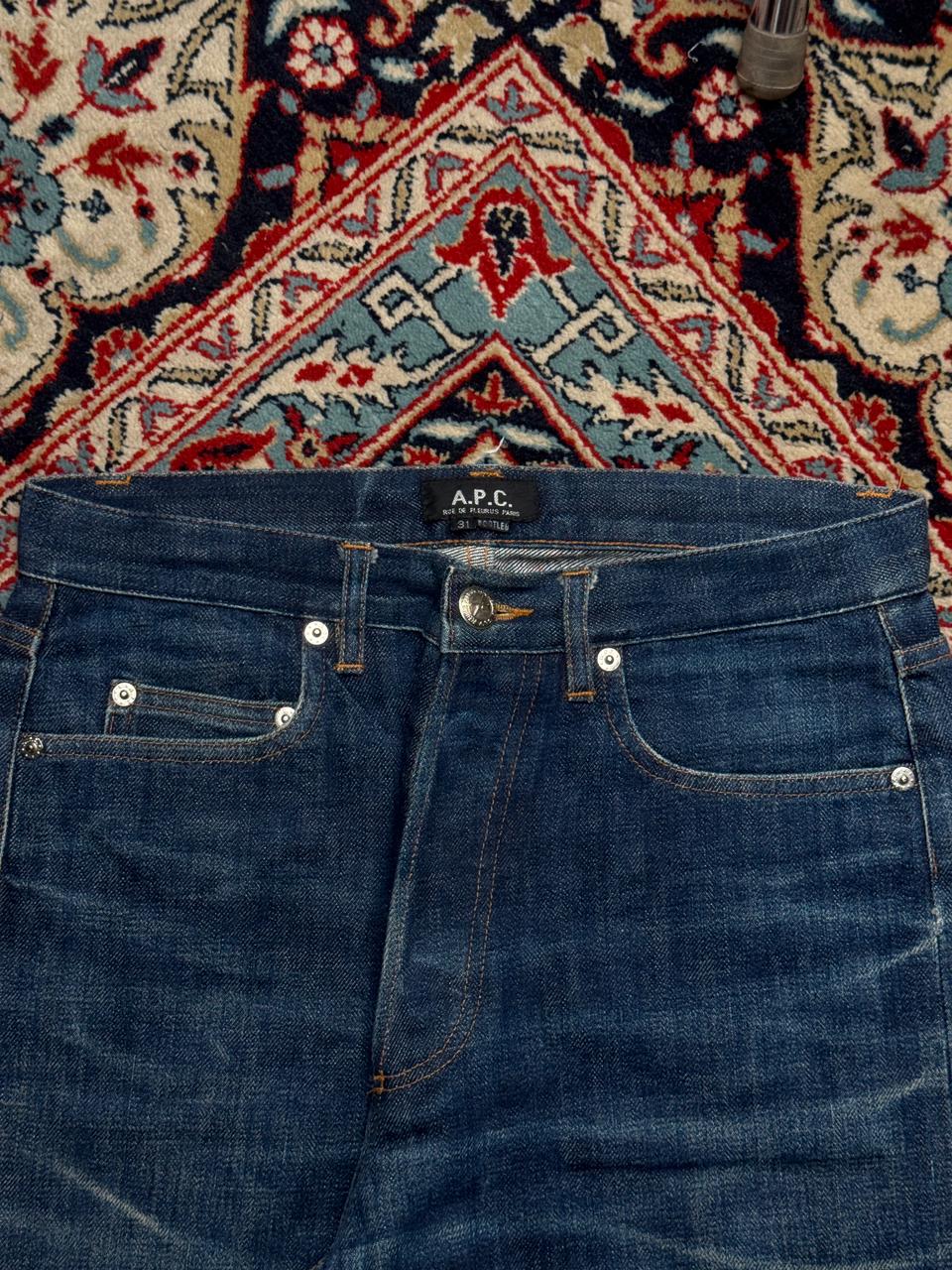 A.P.C. Rue De Fleurus Paris Bootleg Selvedge Indigo Blue Jeans - 30
