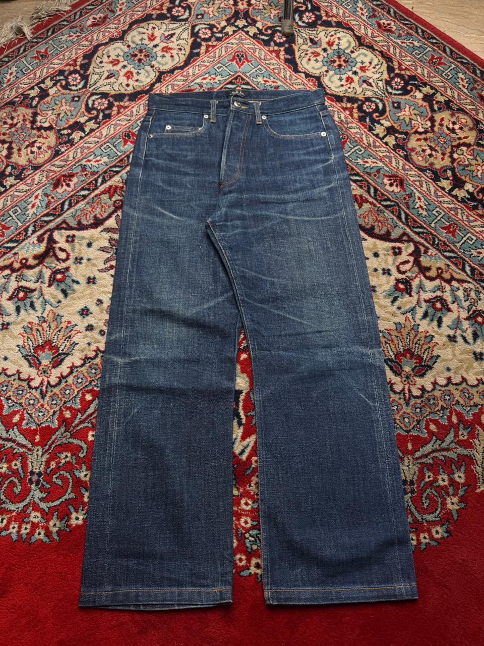 A.P.C. Rue De Fleurus Paris Bootleg Selvedge Indigo Blue Jeans - 30