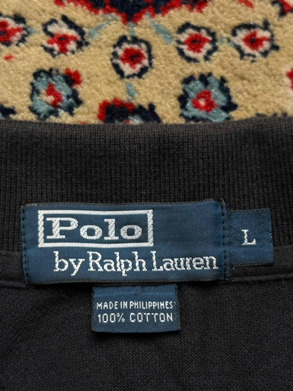 Vintage POLO RALPH LAUREN Black POLO TEE - XL