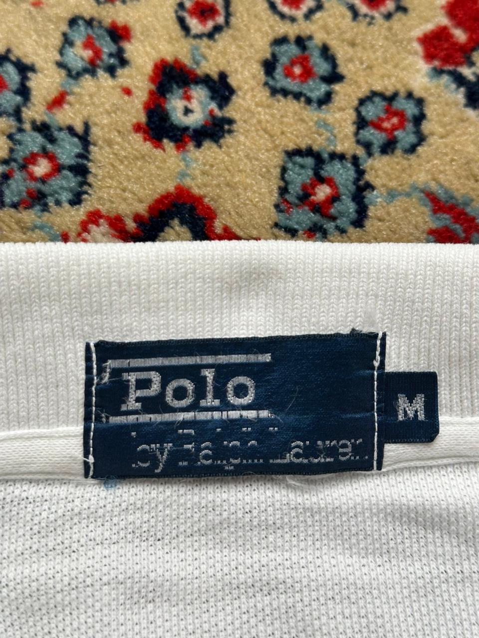 Vintage Polo Ralph Lauren White Classic Fit POLO TEE - M