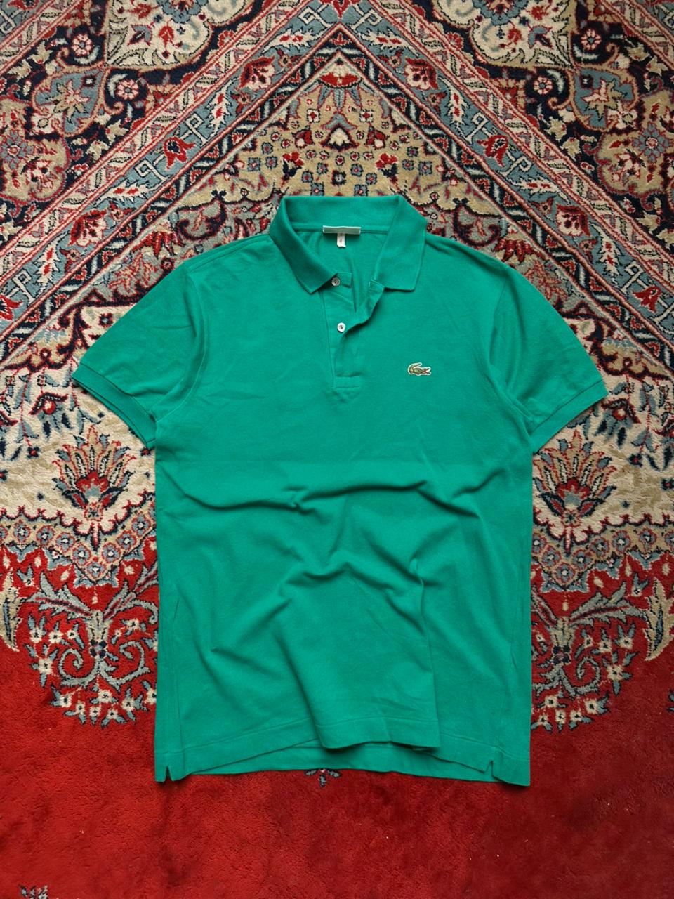 Vintage Chemise Lacoste Emerald Green Polo Tee - M