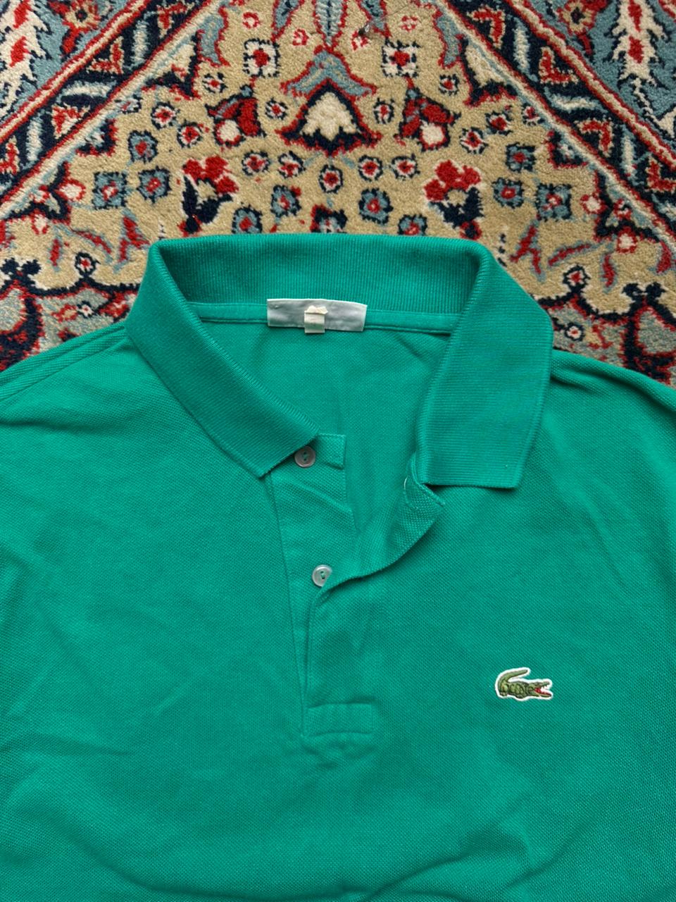 Vintage Chemise Lacoste Emerald Green Polo Tee - M