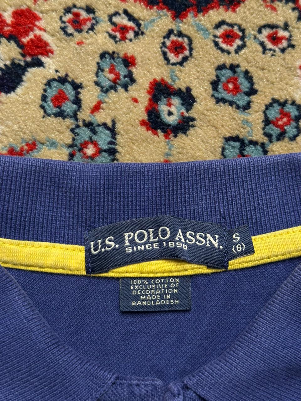 U.S. POLO ASSN. USPA Big Logo Embroidered Blue Women POLO TEE - S